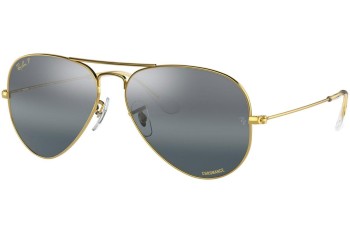 Slnečné okuliare Ray-Ban Aviator Chromance Collection RB3025 9196G6 Polarized Pilot Zlaté