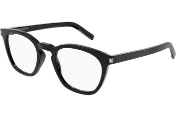 Okuliare Saint Laurent SL28OPT 001 Okrúhle Čierne