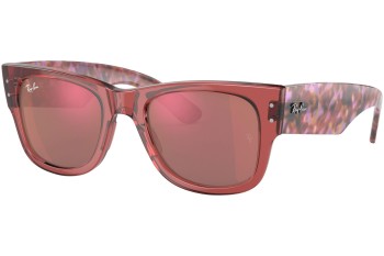 Slnečné okuliare Ray-Ban Mega Wayfarer RB0840S 66372K Squared Ružové