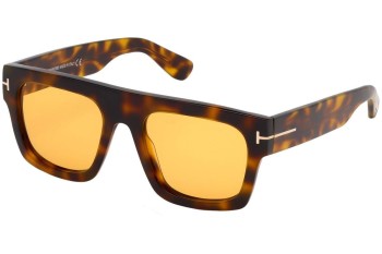 Slnečné okuliare Tom Ford Fausto FT0711 56E Flat Top Havana