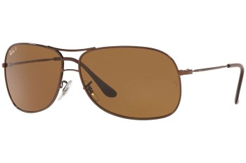 Slnečné okuliare Ray-Ban RB3267 014/83 Polarized Pilot Hnedé