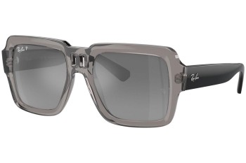 Slnečné okuliare Ray-Ban RB4408 672582 Polarized Squared Sivé