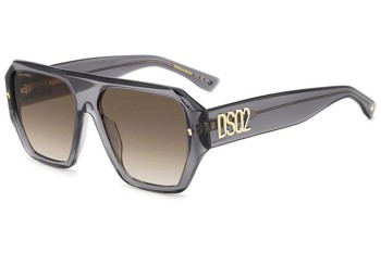 Slnečné okuliare Dsquared2 D20128/S KB7/HA Flat Top Sivé