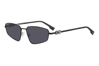 Slnečné okuliare Dsquared2 ICON0015/S 807/IR Obdĺžníkové Čierne