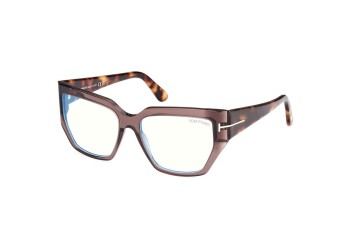 Okuliare Tom Ford FT5951-B 048 Squared Hnedé