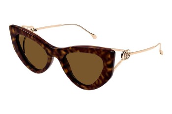 Slnečné okuliare Gucci GG1565S 002 Cat Eye Havana