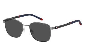 Slnečné okuliare Tommy Hilfiger TH2138/S 5UV/IR Obdĺžníkové Sivé