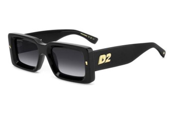 Slnečné okuliare Dsquared2 D20142/S 807/9O Obdĺžníkové Čierne