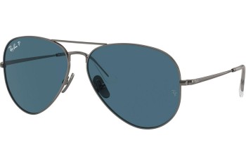 Slnečné okuliare Ray-Ban RB8089 165/S2 Polarized Pilot Strieborné