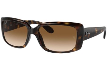 Slnečné okuliare Ray-Ban RB4389 710/51 Obdĺžníkové Havana