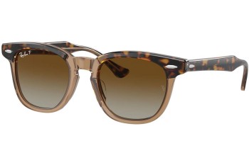 Slnečné okuliare Ray-Ban Junior RJ9098S 7152T5 Polarized Squared Havana