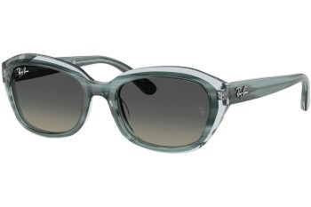 Slnečné okuliare Ray-Ban Junior RJ9081S 717511 Obdĺžníkové Zelené