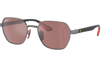 Slnečné okuliare Ray-Ban RB3794M F001H2 Polarized Obdĺžníkové Sivé