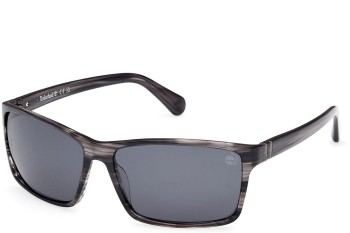 Slnečné okuliare Timberland TB00032 01R Polarized Squared Sivé