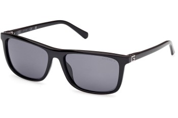 Slnečné okuliare Guess GU00169 01D Polarized Squared Čierne