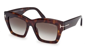 Slnečné okuliare Tom Ford Luna FT1191 52B Cat Eye Havana