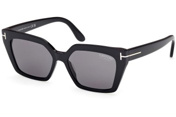 Slnečné okuliare Tom Ford FT1030 01D Polarized Cat Eye Čierne