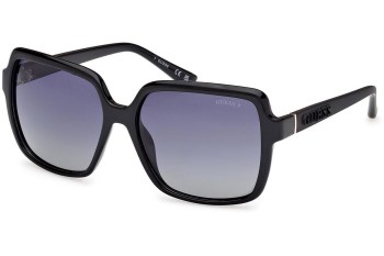 Slnečné okuliare Guess GU00157 01D Polarized Squared Čierne