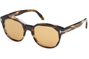 Slnečné okuliare Tom Ford Mert FT1180 52E Okrúhle Havana