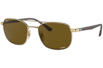 Slnečné okuliare Ray-Ban Chromance Collection RB3670CH 001/AN Polarized Squared Zlaté