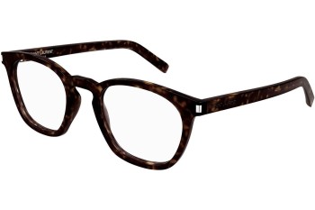 Okuliare Saint Laurent SL28OPT 007 Okrúhle Havana