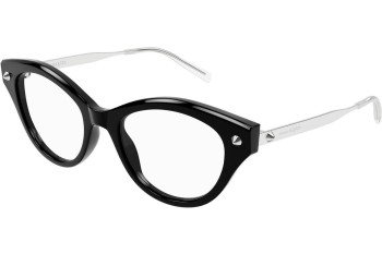 Okuliare Alexander McQueen AM0485O 001 Cat Eye Čierne