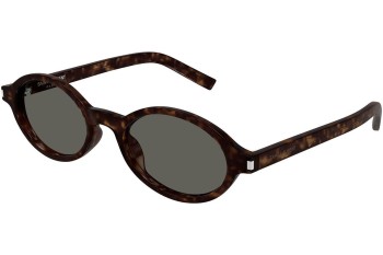 Slnečné okuliare Saint Laurent SL751JEANNE 002 Oválne Havana