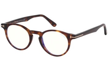 Okuliare Tom Ford FT5557-B 052 Okrúhle Havana