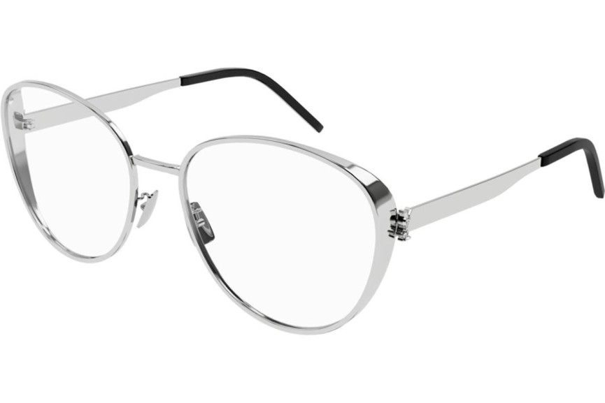 Okuliare Saint Laurent SLM93 001 Squared Strieborné