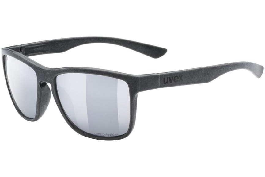 Slnečné okuliare uvex lgl ocean 2 P Black Mat S3 Polarized Squared Čierne