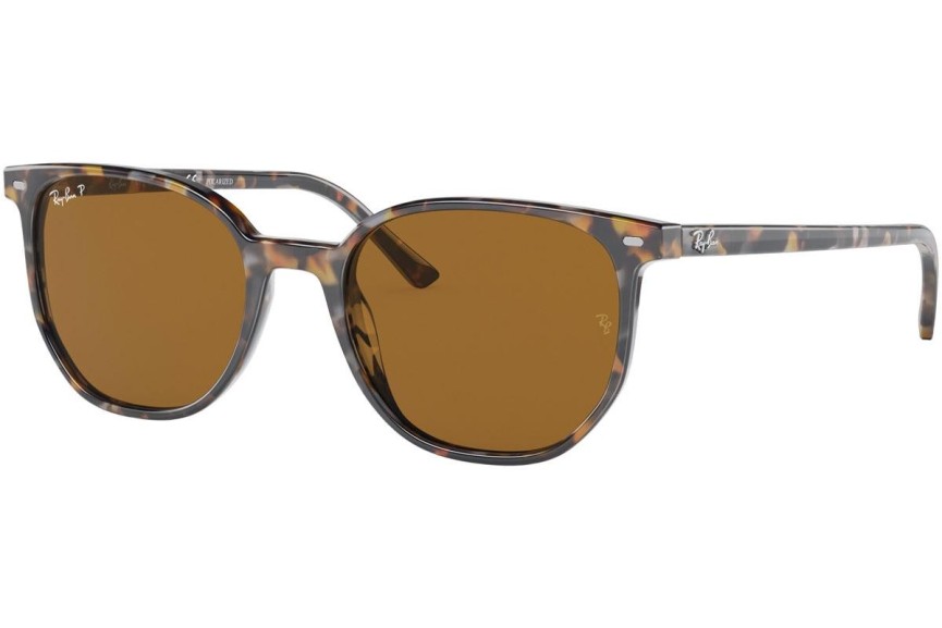 Slnečné okuliare Ray-Ban Elliot RB2197 135757 Polarized Squared Havana