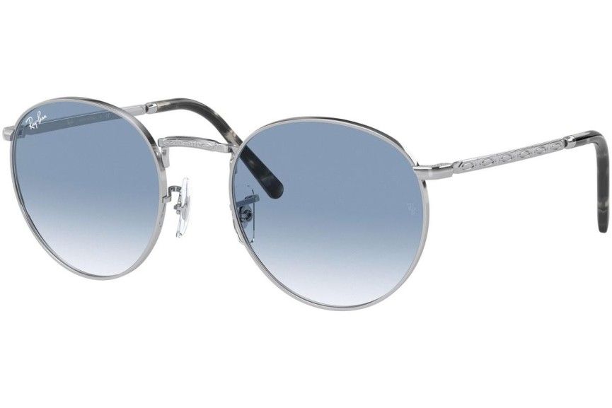 Slnečné okuliare Ray-Ban New Round RB3637 003/3F Okrúhle Strieborné