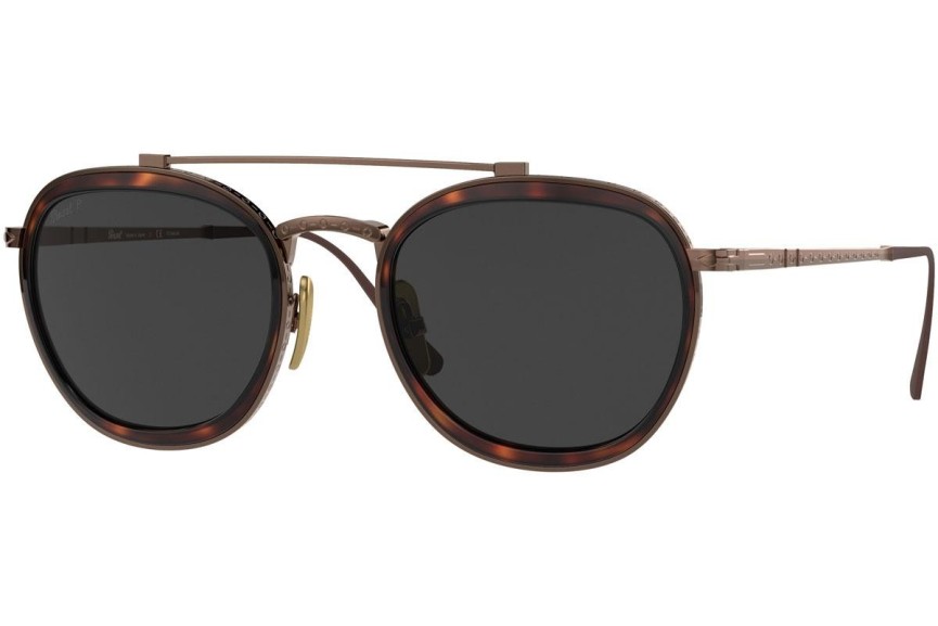 Slnečné okuliare Persol PO5008ST 801648 Polarized Okrúhle Havana