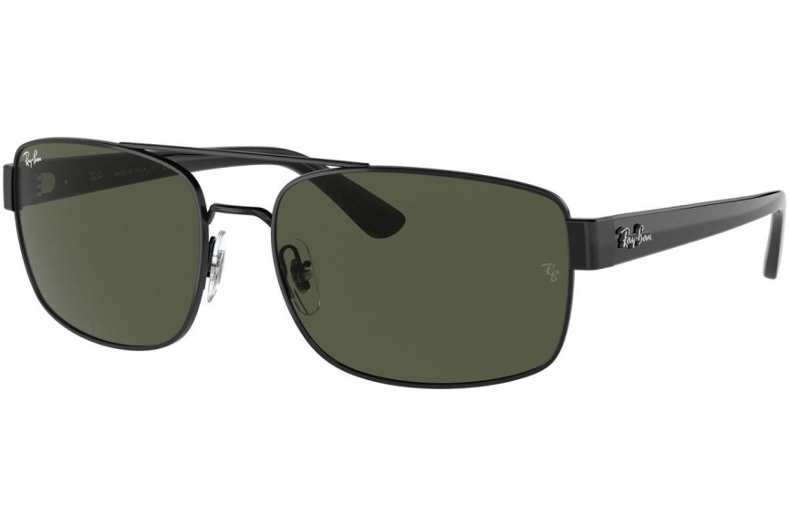 Slnečné okuliare Ray-Ban RB3687 002/31 Obdĺžníkové Čierne