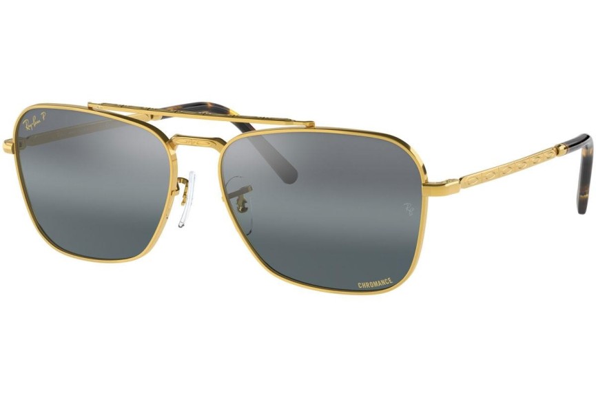 Slnečné okuliare Ray-Ban New Caravan Chromance Collection RB3636 9196G6 Polarized Squared Zlaté