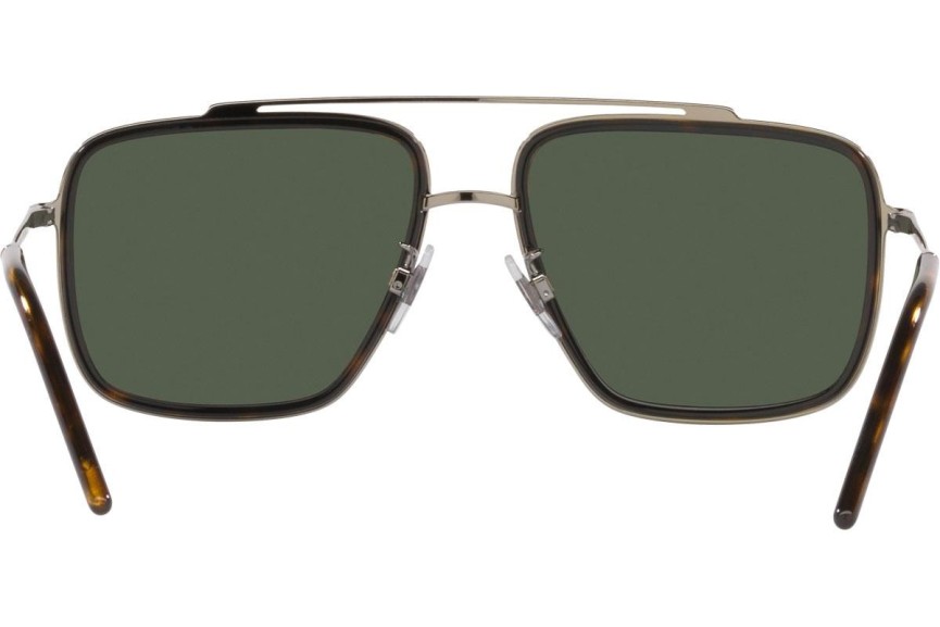 Slnečné okuliare Dolce & Gabbana DG2220 13359A Polarized Squared Zlaté