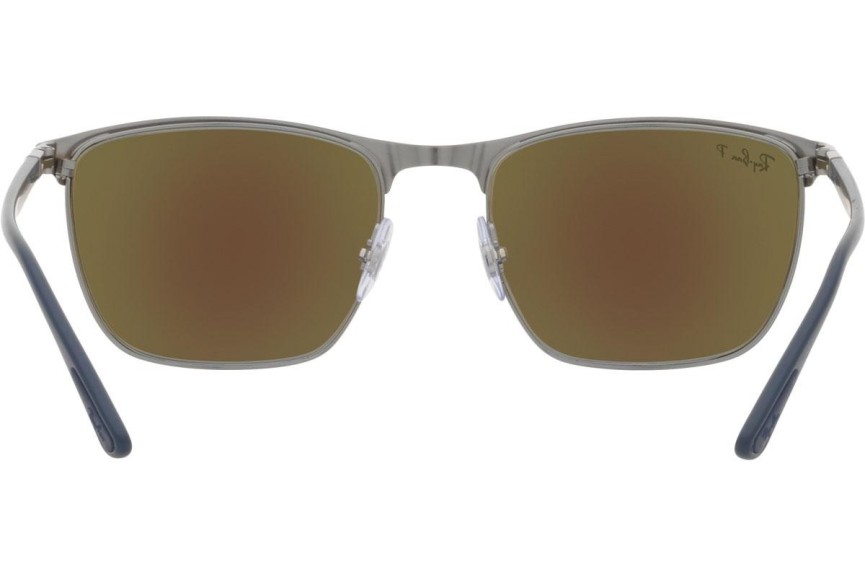 Slnečné okuliare Ray-Ban Chromance Collection RB3686 92044L Polarized Squared Modré