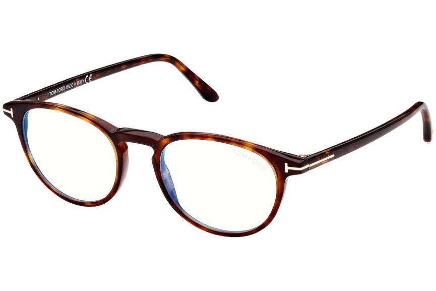 Okuliare Tom Ford FT5803-B 054 Okrúhle Havana