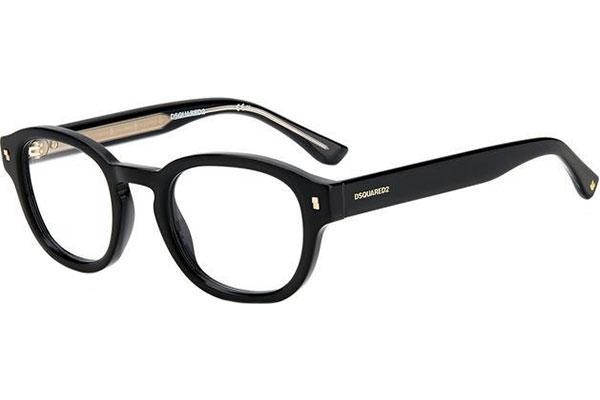 Okuliare Dsquared2 D20023 807 Okrúhle Čierne