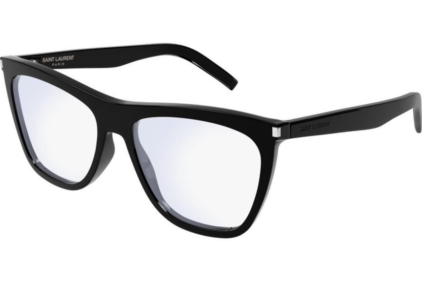 Okuliare Saint Laurent SL518 001 Squared Čierne