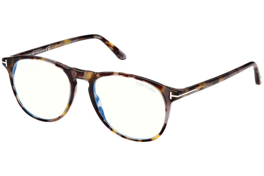 Okuliare Tom Ford FT5805-B 055 Okrúhle Havana