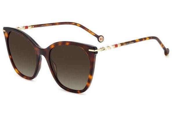 Slnečné okuliare Carolina Herrera HER0091/S 05L/HA Cat Eye Havana