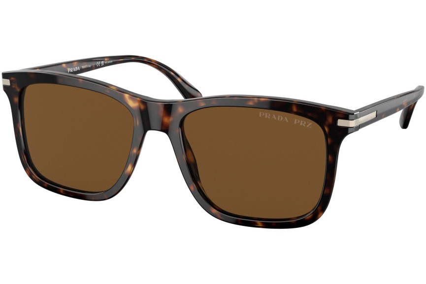 Slnečné okuliare Prada PR18WS 2AU01D Polarized Squared Havana