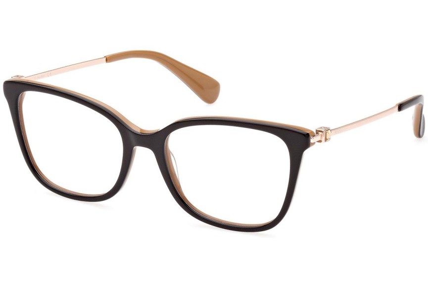 Okuliare Max Mara MM5079 050 Squared Hnedé