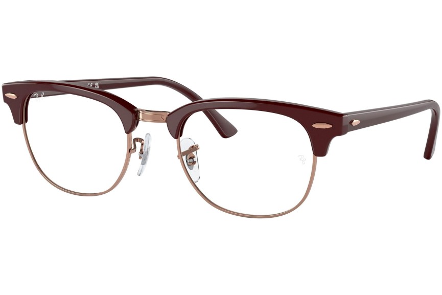 Okuliare Ray-Ban Clubmaster RX5154 8230 Browline Červené