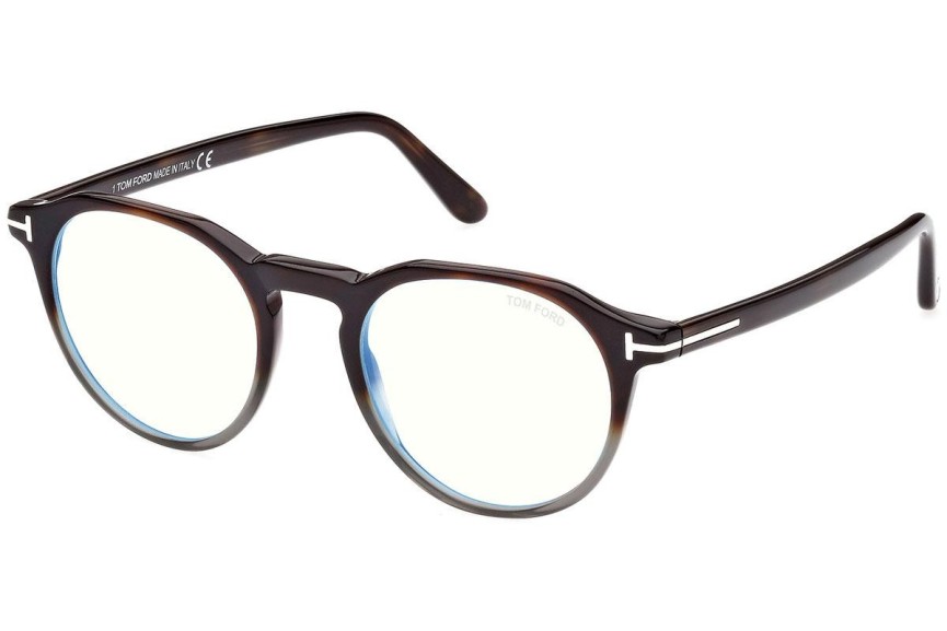 Okuliare Tom Ford FT5833-B 056 Okrúhle Havana