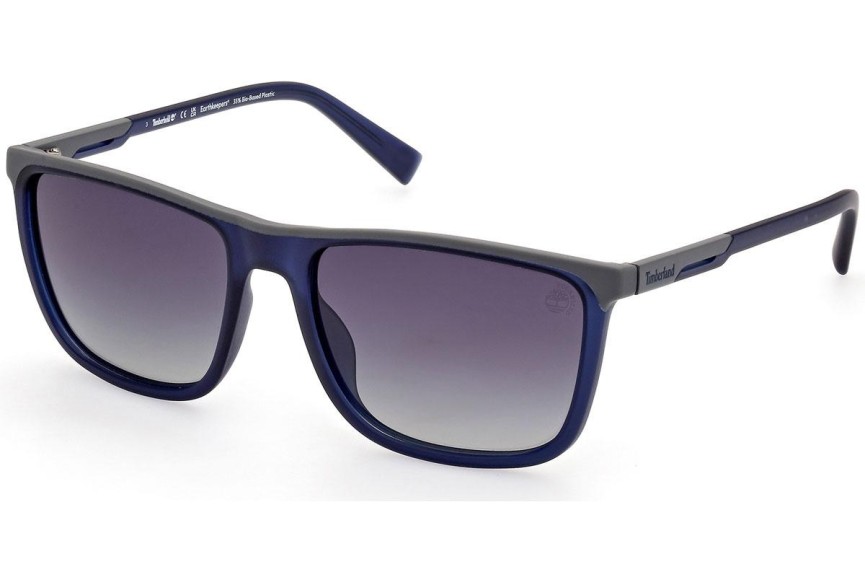 Slnečné okuliare Timberland TB9302 91D Polarized Squared Modré