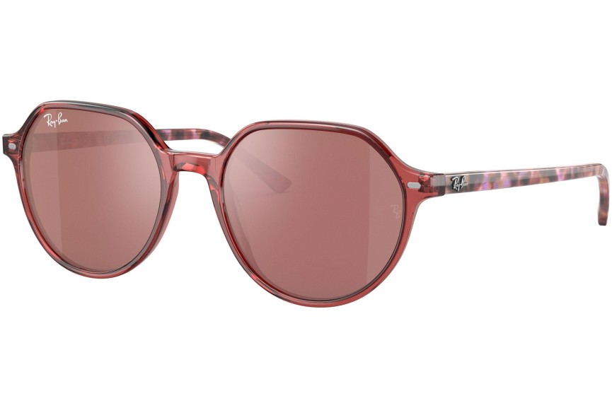 Slnečné okuliare Ray-Ban Thalia RB2195 66372K Okrúhle Ružové