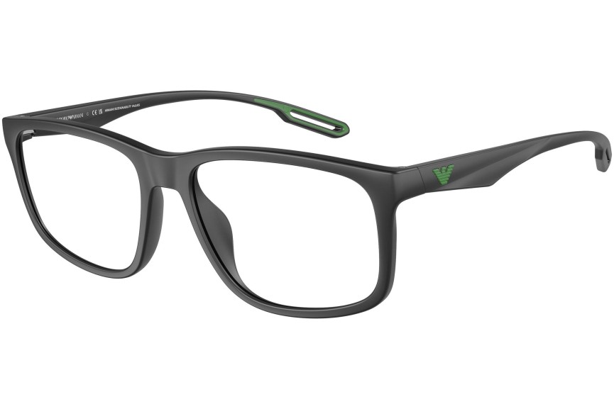 Okuliare Emporio Armani EA3209U 5001 Squared Čierne