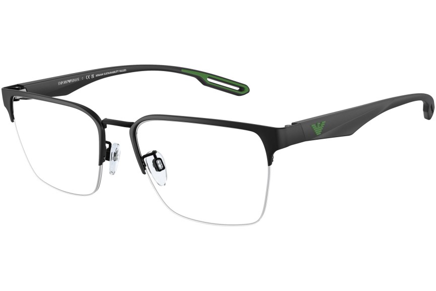 Okuliare Emporio Armani EA1137 3001 Squared Čierne